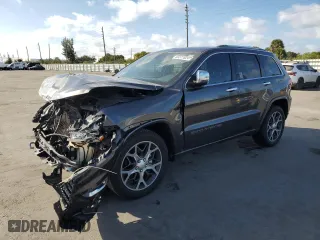 2019 Jeep Grand Cherokee Overland with VIN 1C4RJECG6KC615793, listed as a Copart auction lot 83371024 with 47,914 mi miles and Non Repairable. Bid and sale history available at carsss.com. Image 1.