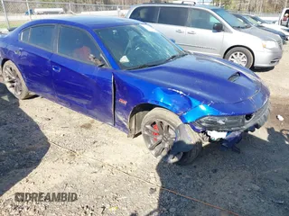 2020 Dodge Charger Scat Pack z VIN 2C3CDXGJ4LH157432, wystawiony jako IAAI lot #41872478 z przebiegiem 65 640 mil mil oraz . Historia ofert i sprzedaży dostępna na DreamBid. Obrazek 1.