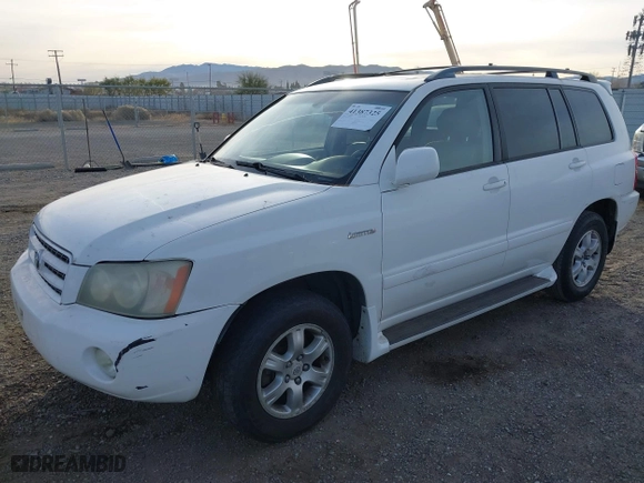 2003 Toyota Highlander with VIN JTEHF21A230107443, listed as a IAAI auction lot 41387325 with 157,345 mi miles. Bid and sale history available at carsss.com. Image 2.