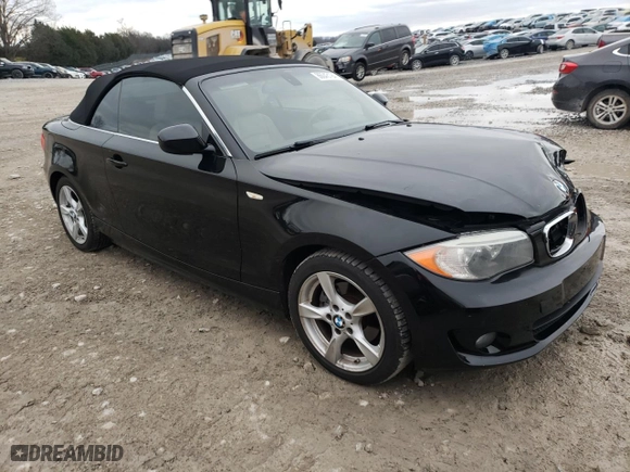 2012 BMW 1 Series 128i with VIN WBAUL7C55CVM83014, listed as a Copart auction lot 86043194 with 0 mi miles and Salvage Title. Bid and sale history available at carsss.com. Image 4.