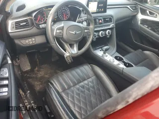2020 Genesis G70 2.0T with VIN KMTG44LA9LU063255, listed as a Copart auction lot 68521544 with 68,339 mi miles and Salvage Title. Bid and sale history available at carsss.com. Image 8.