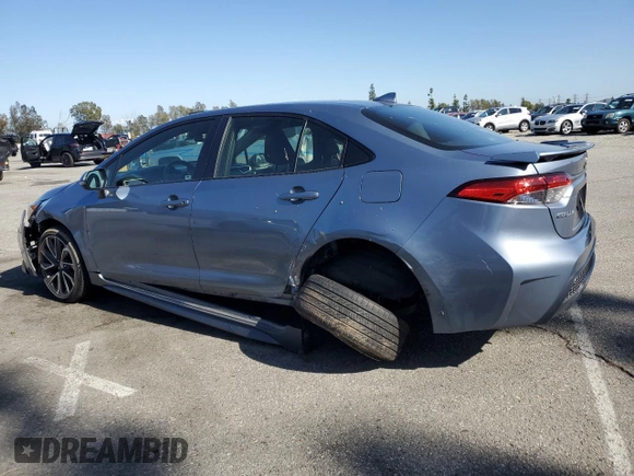 2022 Toyota Corolla SE with VIN JTDS4MCE6N3510323, listed as a Copart auction lot 49559575 with 38,024 mi miles and Salvage Title. Bid and sale history available at carsss.com. Image 2.
