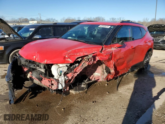 2023 Chevrolet Blazer RS with VIN 3GNKBERS0PS235271, listed as a Copart auction lot 42845615 with 64,119 mi miles and Salvage title. Bid and sale history available at DreamBid. Image 1.