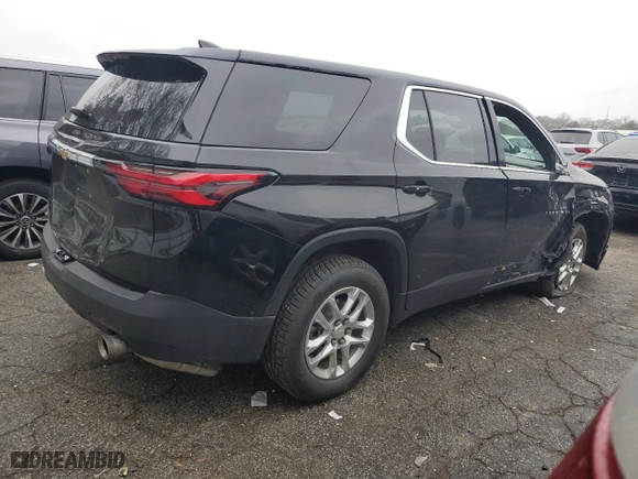 2023 Chevrolet Traverse LS with VIN 1GNERFKW8PJ157495, listed as a Copart auction lot 43266265 with 79,114 mi miles and Salvage Title. Bid and sale history available at carsss.com. Image 3.