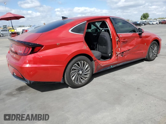 2020 Hyundai Sonata Hybrid Ultimate with VIN KMHL34JJ6LA009976, listed as a Copart auction lot 71633664 with 56,756 mi miles and Salvage Title. Bid and sale history available at carsss.com. Image 3.