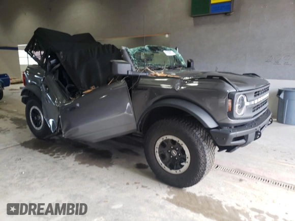2021 Ford Bronco with VIN 1FMEE5DH2MLA86853, listed as a Copart auction lot 47424675 with Not provided miles and Salvage title. Bid and sale history available at DreamBid. Image 4.