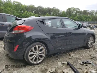 2012 Hyundai Veloster w/Black Int with VIN KMHTC6AD5CU065525, listed as a Copart auction lot 56415785 with 100,151 mi miles and Salvage title. Bid and sale history available at DreamBid. Image 3.