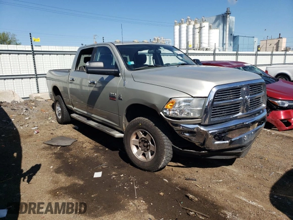 2010 Dodge Ram 2500 SLT with VIN 3D7UT2CL3AG129038, listed as a Copart auction lot 53191974 with 256,397 mi miles and Salvage Title. Bid and sale history available at carsss.com. Image 4.