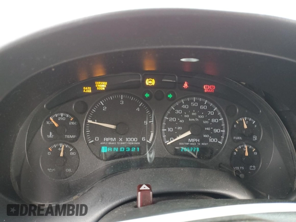 2001 Chevrolet Blazer LT with VIN 1GNCS13W11K260613, listed as a Copart auction lot 42402085 with 205,229 mi miles and Salvage title. Bid and sale history available at DreamBid. Image 9.