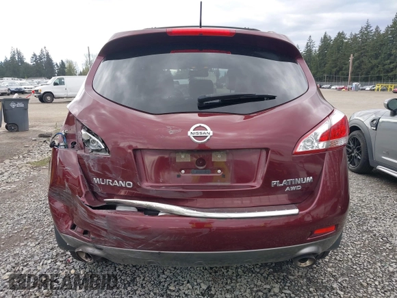 2012 Nissan Murano SV with VIN JN8AZ1MW9CW233153, listed as a IAAI auction lot 41974294 with 91,157 mi miles and . Bid and sale history available at carsss.com. Image 17.