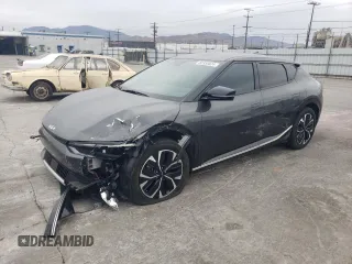 2023 Kia EV6 Wind with VIN KNDC34LA1P5105370, listed as a Copart auction lot 82355824 with 42,615 mi miles and Salvage Title. Bid and sale history available at carsss.com. Image 1.