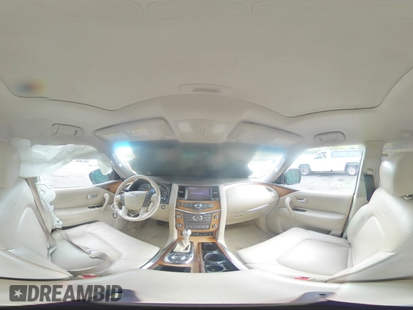 2014 Infiniti QX80 with VIN JN8AZ2NC4E9350828, listed as a Copart auction lot 72856614 with 80,717 mi miles and Salvage Title. Bid and sale history available at carsss.com. Image 14.