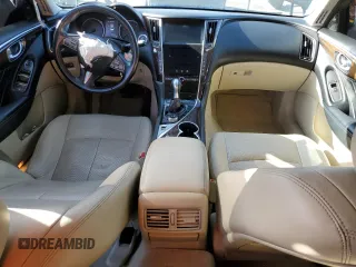 2014 Infiniti Q50 Hybrid Premium with VIN JN1AV7APXEM691616, listed as a Copart auction lot 51646095 with 133,670 mi miles and Clean Title. Bid and sale history available at DreamBid. Image 8.