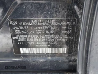 2013 Hyundai Sonata SE z VIN 5NPEC4AC4DH673945, wystawiony jako IAAI lot #41522632 z przebiegiem 109 883 mil mil oraz . Historia ofert i sprzedaży dostępna na DreamBid. Obrazek 9.
