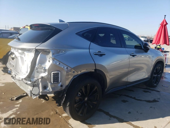 2022 Lexus NX 350 F Sport with VIN JTJKGCEZ9N2000844, listed as a Copart auction lot 82835613 with 18,817 mi miles and . Bid and sale history available at DreamBid. Image 3.