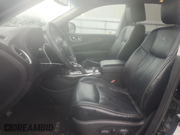 2013 Infiniti JX35 with VIN 5N1AL0MN9DC324307, listed as a Copart auction lot 72595514 with 106,443 mi miles and Salvage Title. Bid and sale history available at carsss.com. Image 7.