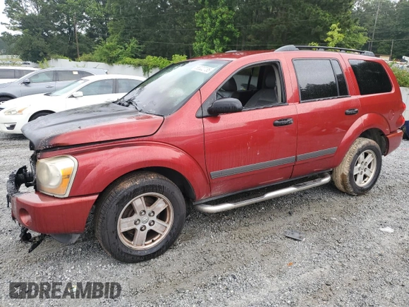 2006 Dodge Durango SLT with VIN 1D4HD48N06F182676, listed as a Copart auction lot 58322735 with Not provided miles and Salvage title. Bid and sale history available at DreamBid. Image 1.