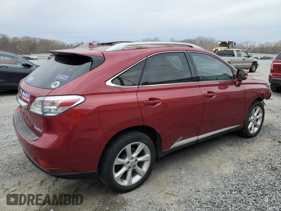 2011 Lexus RX 350 with VIN 2T2ZK1BA3BC047797, listed as a Copart auction lot 48055275 with 0 mi miles and Salvage Title. Bid and sale history available at carsss.com. Image 3.