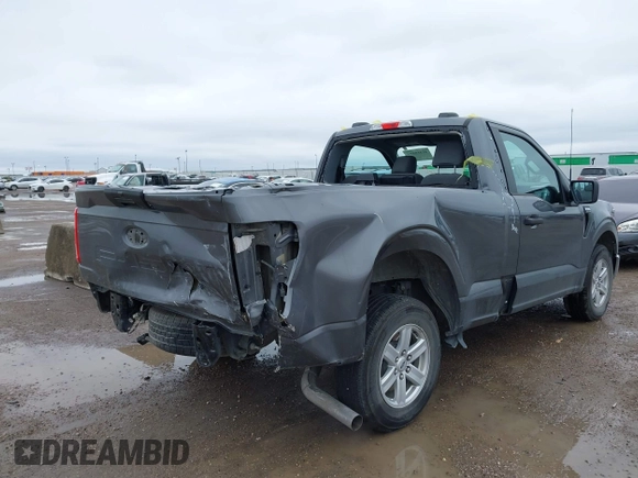 2023 Ford F-150 XL with VIN 1FTMF1C58PKF77242, listed as a IAAI auction lot 41559887 with 25,576 mi miles and . Bid and sale history available at carsss.com. Image 6.