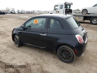 2013 FIAT 500 Pop with VIN 3C3CFFARXDT542148, listed as a Copart auction lot 52289095 with 0 mi miles and Non Repairable. Bid and sale history available at carsss.com. Image 2.