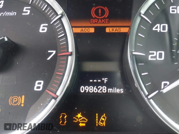 2019 Acura TLX with VIN 19UUB2F37KA003453, listed as a IAAI auction lot 40719757 with 98,628 mi miles and . Bid and sale history available at DreamBid. Image 16.