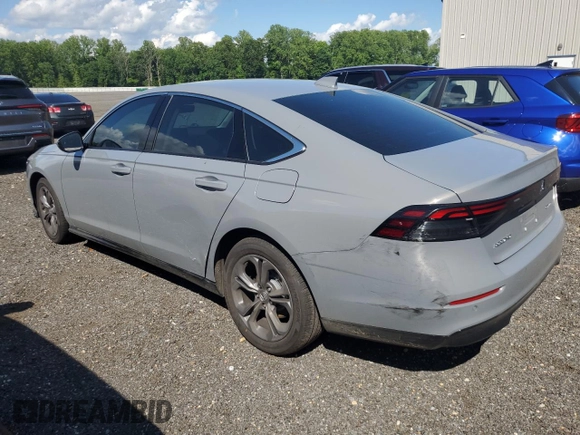 2025 Honda Accord EX-L with VIN 1HGCY2F61SA039210, listed as a Copart auction lot 55132285 with 1,977 mi miles and Salvage title. Bid and sale history available at DreamBid. Image 2.