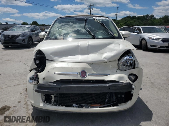 2015 FIAT 500 Pop with VIN 3C3CFFDR2FT501947, listed as a Copart auction lot 58386745 with 75,576 mi miles and Clean title. Bid and sale history available at DreamBid. Image 5.