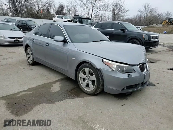 2007 BMW 5 Series 530xi with VIN WBANF73567CU26463, listed as a Copart auction lot 47670845 with 168,965 mi miles and Salvage Title. Bid and sale history available at carsss.com. Image 11.