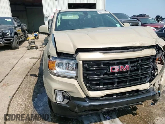 2022 GMC Canyon 2WD Elevation with VIN 1GTG5CEN6N1296407, listed as a Copart auction lot 74019974 with 43,854 mi miles and Salvage Title. Bid and sale history available at carsss.com. Image 13.