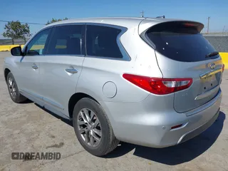 2013 Infiniti JX35 z VIN 5N1AL0MM3DC333754, wystawiony jako IAAI lot #42488277 z przebiegiem 204 553 mil mil oraz . Historia ofert i sprzedaży dostępna na DreamBid. Obrazek 3.