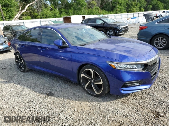 2019 Honda Accord Sedan Sport 1.5T with VIN 1HGCV1F36KA127307, listed as a Copart auction lot 53400675 with 56,091 mi miles and Salvage Title. Bid and sale history available at carsss.com. Image 4.