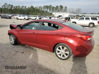 2013 Hyundai Elantra Limited with VIN 5NPDH4AEXDH396023, listed as a Copart auction lot 49030115 with 107,419 mi miles and Salvage Title. Bid and sale history available at DreamBid. Image 2.