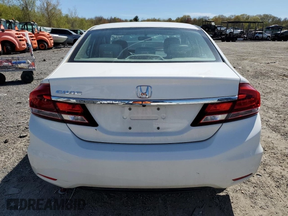2014 Honda Civic Sedan LX with VIN 2HGFB2F57EH509316, listed as a Copart auction lot 55351175 with 180,061 mi miles and Clean Title. Bid and sale history available at carsss.com. Image 6.