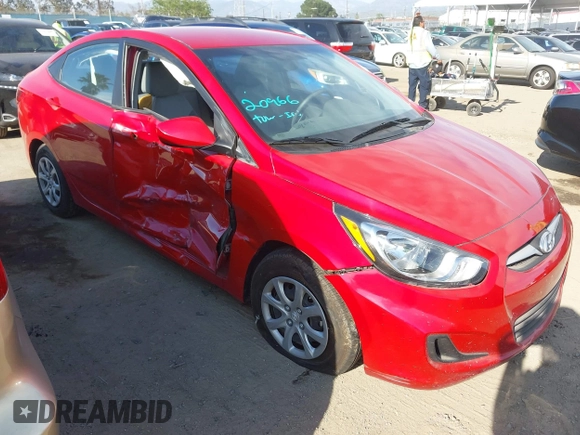 2012 Hyundai Accent GLS with VIN KMHCT4AE9CU187849, listed as a IAAI auction lot 42003584 with 13,750 mi miles. Bid and sale history available at carsss.com. Image 1.