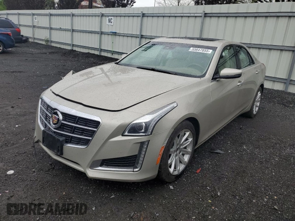 2014 Cadillac CTS Luxury AWD with VIN 1G6AX5SX0E0162681, listed as a Copart auction lot 55647855 with 45,426 mi miles and Salvage Title. Bid and sale history available at DreamBid. Image 1.