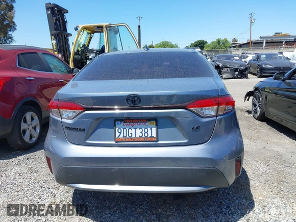 2022 Toyota Corolla LE with VIN JTDEPMAEXN3031636, listed as a IAAI auction lot 42002029 with 38,708 mi miles and . Bid and sale history available at DreamBid. Image 16.