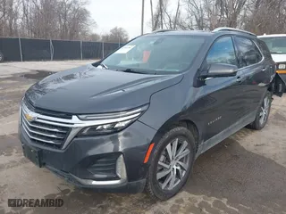 2022 Chevrolet Equinox Premier with VIN 3GNAXNEV3NS183774, listed as a IAAI auction lot 41481281 with 94,913 mi miles. Bid and sale history available at carsss.com. Image 2.