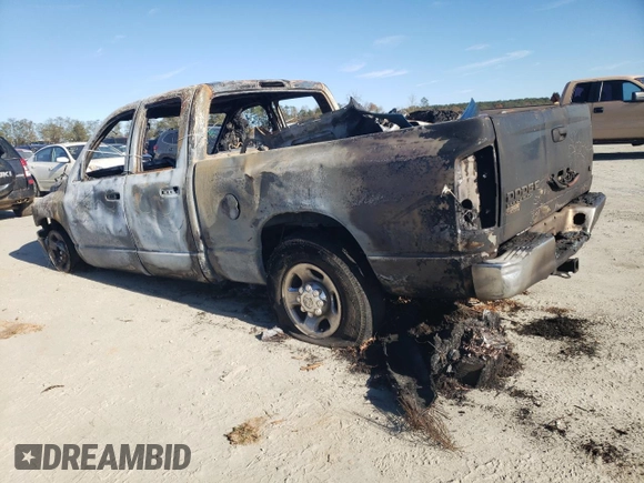 2005 Dodge Ram 2500 SLT with VIN 3D7KS28C55G865858, listed as a Copart auction lot 80547924 with 0 mi miles and Salvage Title. Bid and sale history available at carsss.com. Image 2.