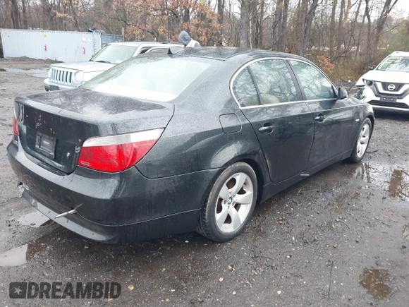 2006 BMW 5 Series 525i with VIN WBANE53536CK80349, listed as a IAAI auction lot 41973176 with 139,558 mi miles and . Bid and sale history available at DreamBid. Image 4.