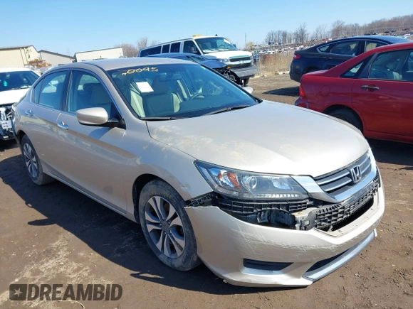 2015 Honda Accord LX with VIN 1HGCR2F32FA190095, listed as a IAAI auction lot 42020063 with 74,340 mi miles. Bid and sale history available at carsss.com. Image 1.
