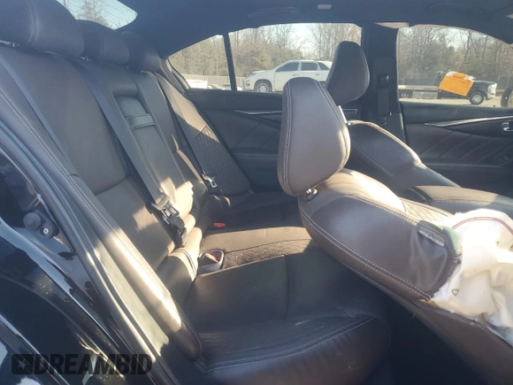 2017 Infiniti Q50 Sport z VIN JN1EV7AP6HM737027, wystawiony jako Copart lot #82384524 z przebiegiem 84 316 mil mil oraz Szkoda całkowita • Salvage title. Historia ofert i sprzedaży dostępna na DreamBid. Obrazek 10.