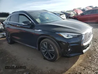 2024 Infiniti QX55 Luxe with VIN 3PCAJ5JR7RF110618, listed as a Copart auction lot 44208665 with 5,551 mi miles and Salvage Title. Bid and sale history available at DreamBid. Image 4.