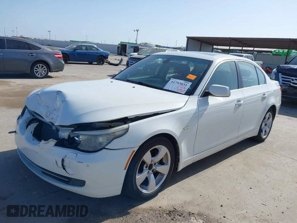 2008 BMW 5 Series 528i with VIN WBANU53558CT13907, listed as a IAAI auction lot 41793831 with Not Provided miles and . Bid and sale history available at carsss.com. Image 2.