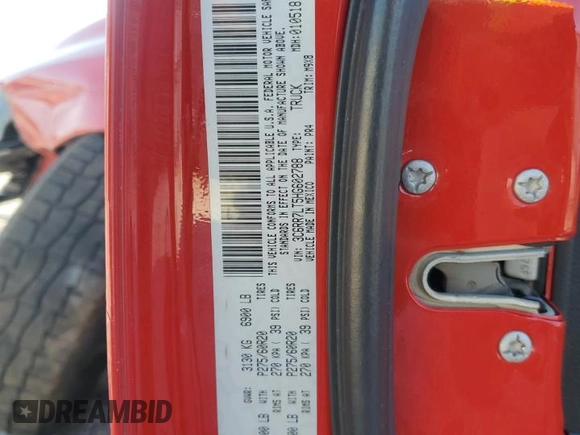 2017 Ram 1500 Big Horn с VIN 3C6RR7LT5HG602788, выставлен на аукционе Copart как лот 56586015 с пробегом 155 331 миль миль и Списание • Salvage title. История ставок и продаж доступна на DreamBid. Изображение 12.