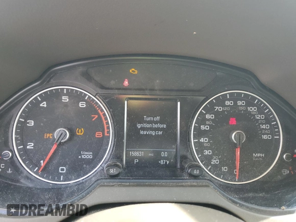 2014 Audi Q5 Premium Plus with VIN WA1LFAFP6EA041055, listed as a Copart auction lot 64993895 with 158,631 mi miles and Clean title. Bid and sale history available at DreamBid. Image 9.
