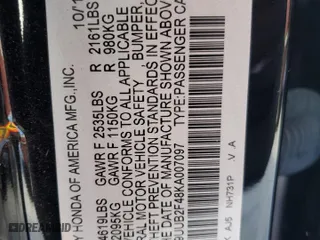 2019 Acura TLX w/Technology Pkg with VIN 19UUB2F48KA007097, listed as a Copart auction lot 88320415 with 87,651 mi miles and Salvage Title. Bid and sale history available at carsss.com. Image 14.
