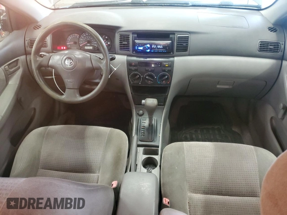2005 Toyota Corolla CE with VIN 2T1BR32E65C378619, listed as a Copart auction lot 55856255 with 217,564 mi miles and Clean Title. Bid and sale history available at DreamBid. Image 8.