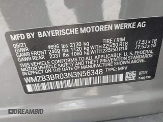 2022 MINI Countryman Cooper S with VIN WMZ83BR03N3N56348, listed as a IAAI auction lot 42144470 with 26,727 mi miles and . Bid and sale history available at DreamBid. Image 9.