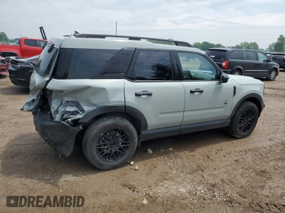 2021 Ford Bronco Sport Big Bend with VIN 3FMCR9B68MRA76222, listed as a Copart auction lot 59886425 with 41,311 mi miles and Clean title. Bid and sale history available at DreamBid. Image 3.