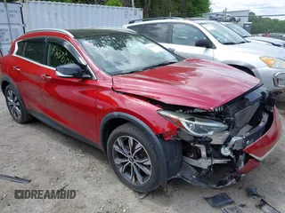 2017 Infiniti QX30 Premium with VIN SJKCH5CRXHA032082, listed as a IAAI auction lot 42376012 with 73,814 mi miles and . Bid and sale history available at DreamBid. Image 1.